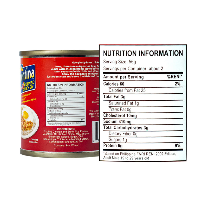 Argentina Corned Chicken Spicy 100g