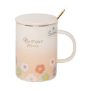 Ideal Living Printed Mug With Cover & Stirrer 03-183