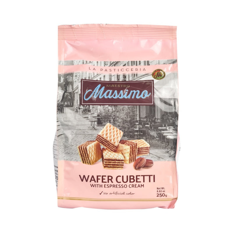 Massimo Wafer Cubetti With Espresso Cream 250g
