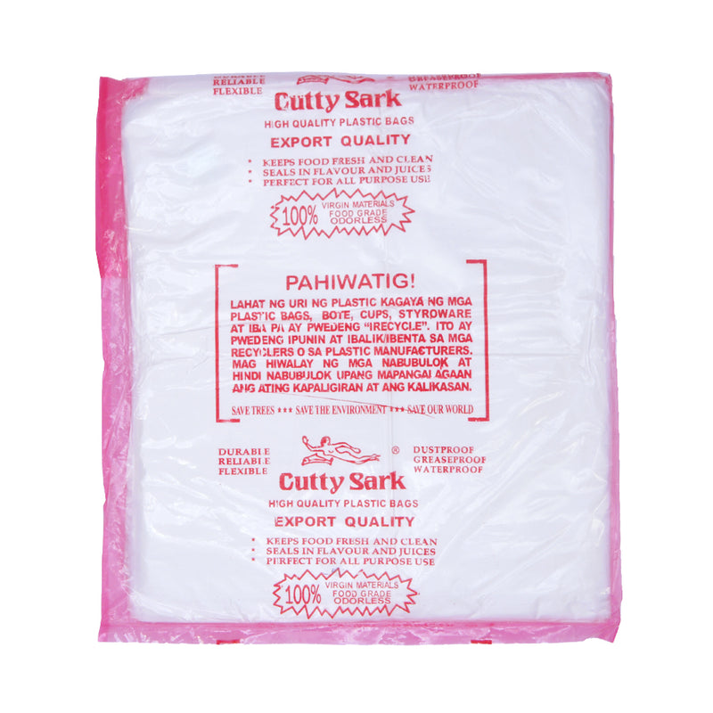 Cutty Sark Plastic Cellophane  HD Plain 8 x 14 100's