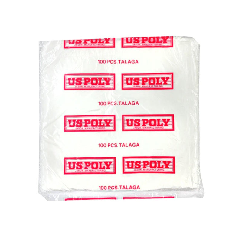 US Poly HD Plastic Cellophane 7 x 14 100's