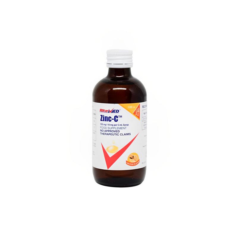 Ritemed Zinc-C 105mg/10mg/5ml Syrup 120ml