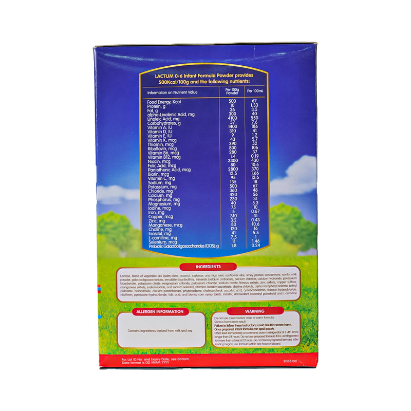 Lactum 0-6 Months Infant Formula Powder Plain 1.15kg