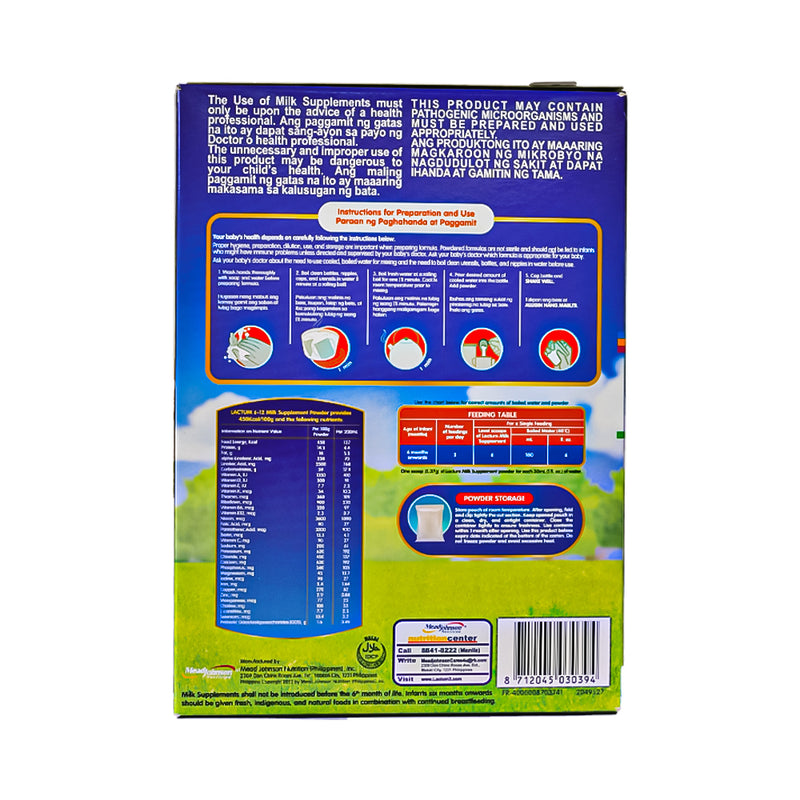 Lactum 6-12 Months Milk Supplement Powder Plain 150g