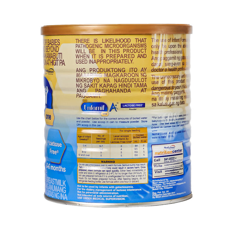 Enfamil A+ One Lactose Free 900g