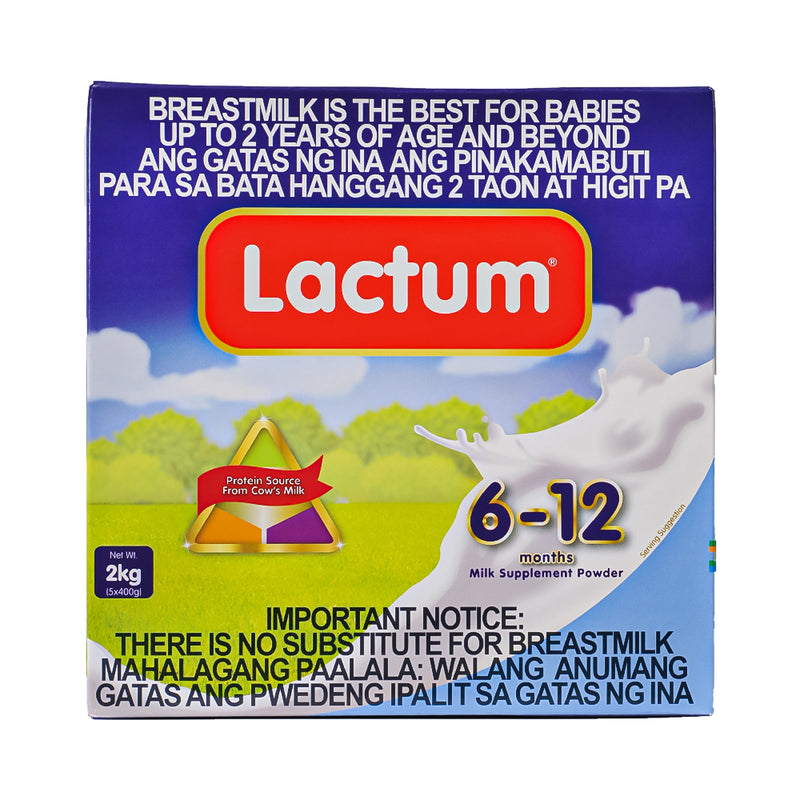 Lactum 6-12 Months Milk Supplement Powder Plain 2kg