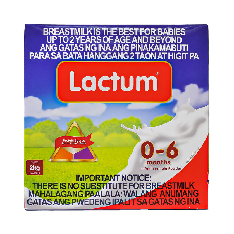Lactum 0-6 Months Infant Formula Powder Plain 2kg