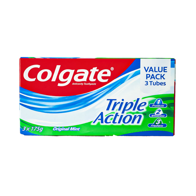 Colgate Toothpaste Triple Action Triple Pack 175g x 3's