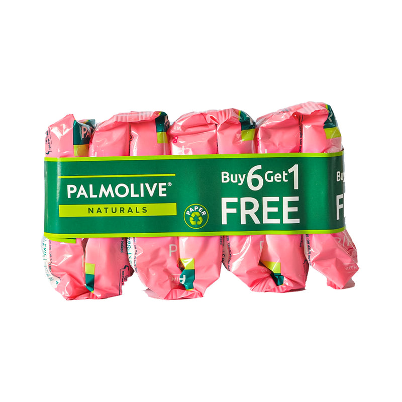 Palmolive Natural Soap Rosy Bloom 55g 6's + 1 Free