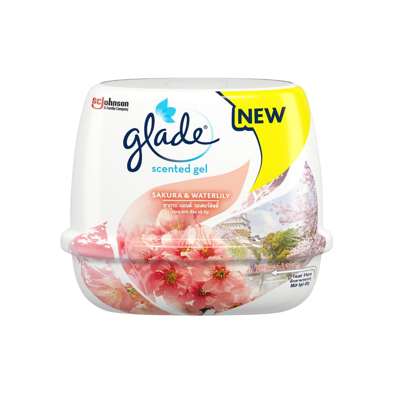 Glade Scented Gel Sakura and Waterlily 180g
