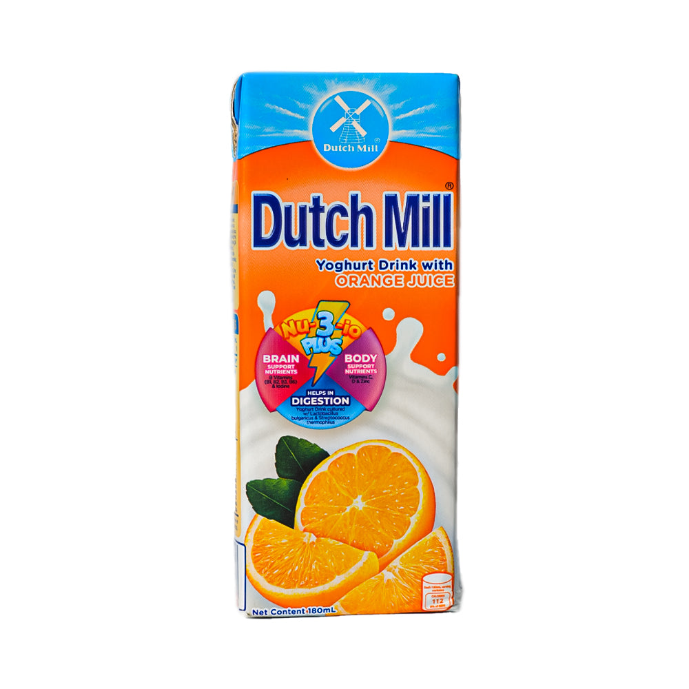 Dutch Mill Set Dutch Mill UHT Yoghurt Drink Orange 180ml