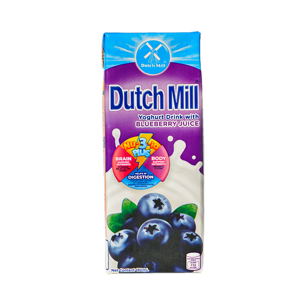 Dutch Mill Set Dutch Mill UHT Yoghurt Drink Blueberry 180ml