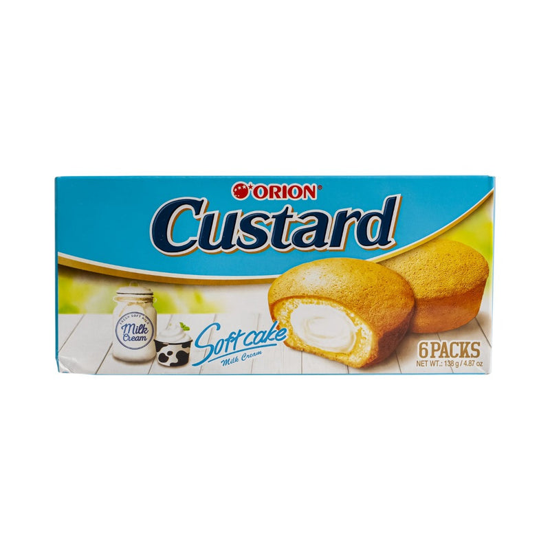 Orion Custard Premium Soft Cake Milk Cream 138g 6's