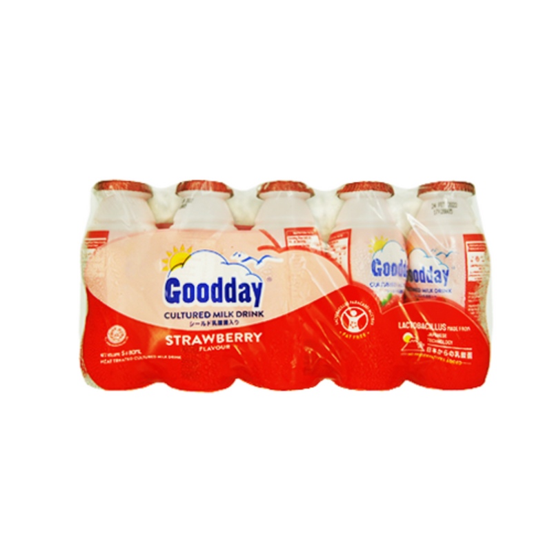 Goodday Cultured Milk Drink Strawberry 80ml x 5's