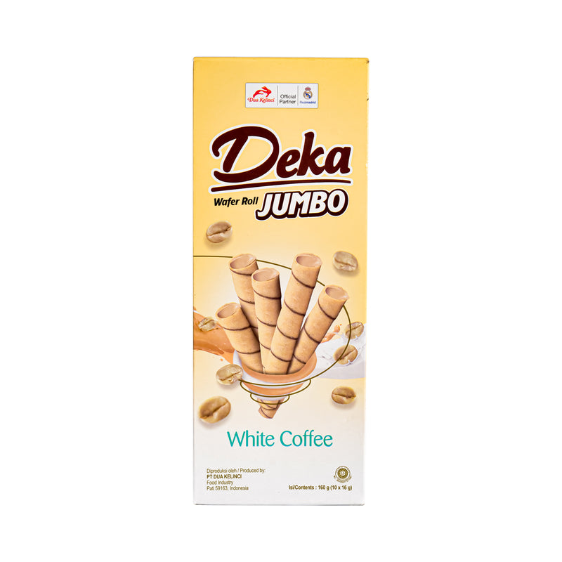 Deka Wafer Roll Jumbo White Coffee 160g