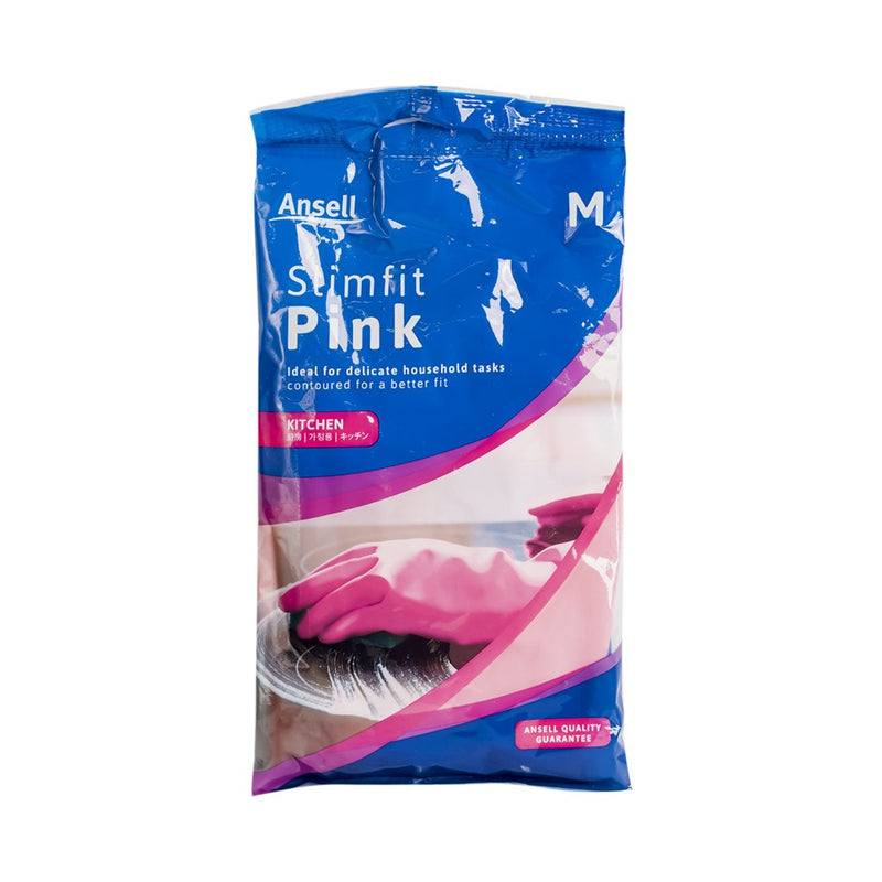 Ansell Slimfit Gloves Pink Medium