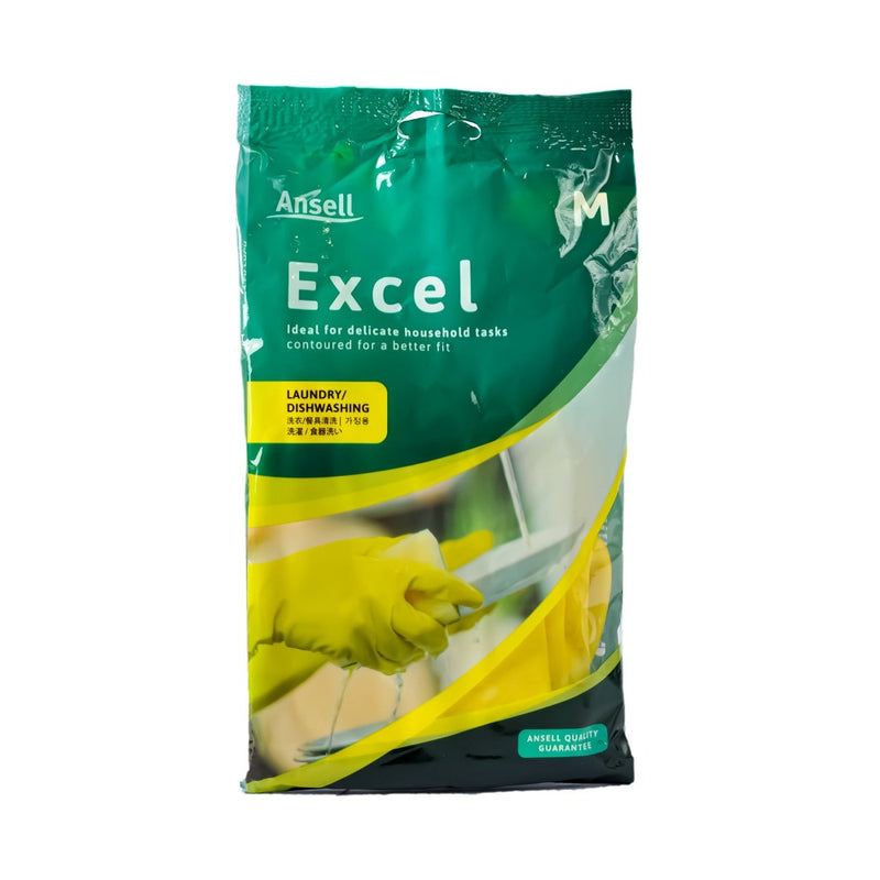 Ansell Gloves Excel Yellow Medium