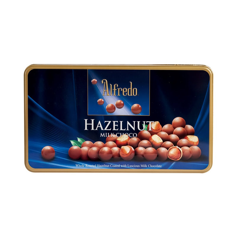 Alfredo Milk Chocolate Hazelnut Tin 180g