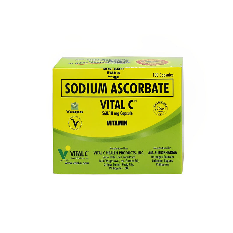 Vital C Sodium Ascorbic 500mg by 10 's