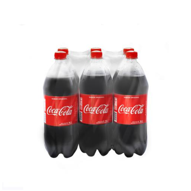 Coke Soft Drinks Bottle 1.25L x 6's