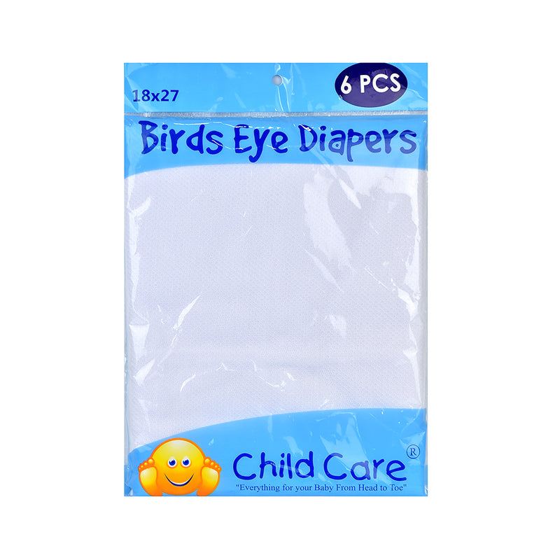 Childcare Birdseye Diapers 18x27 6's