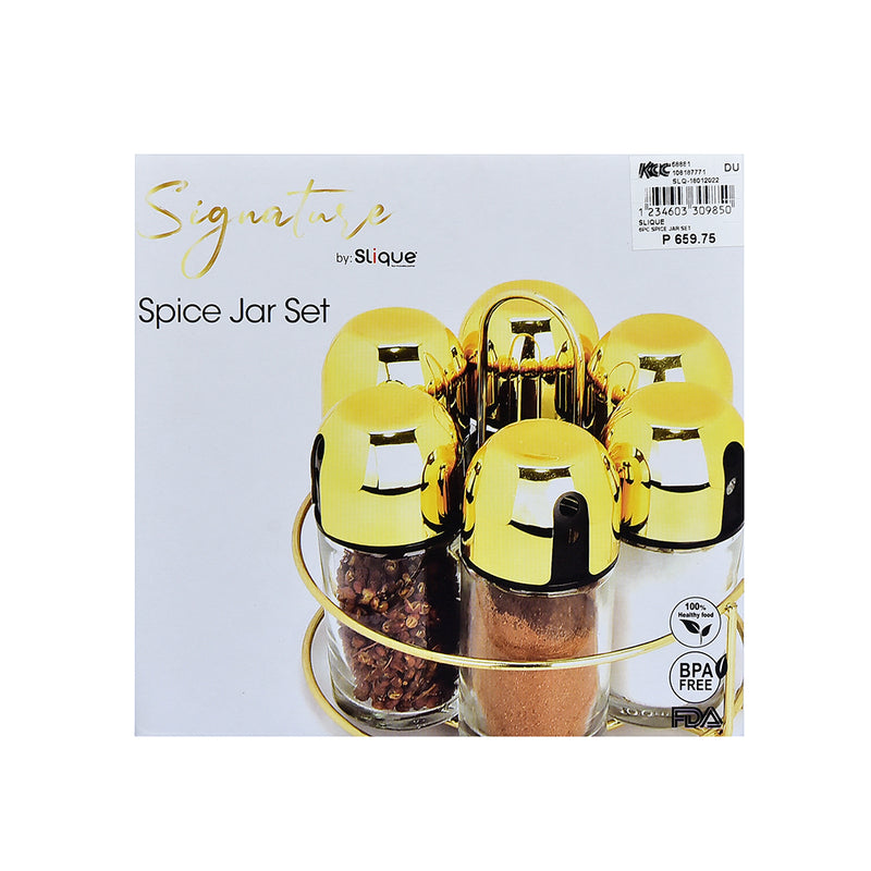 Slique 6pc Spice Jar Set