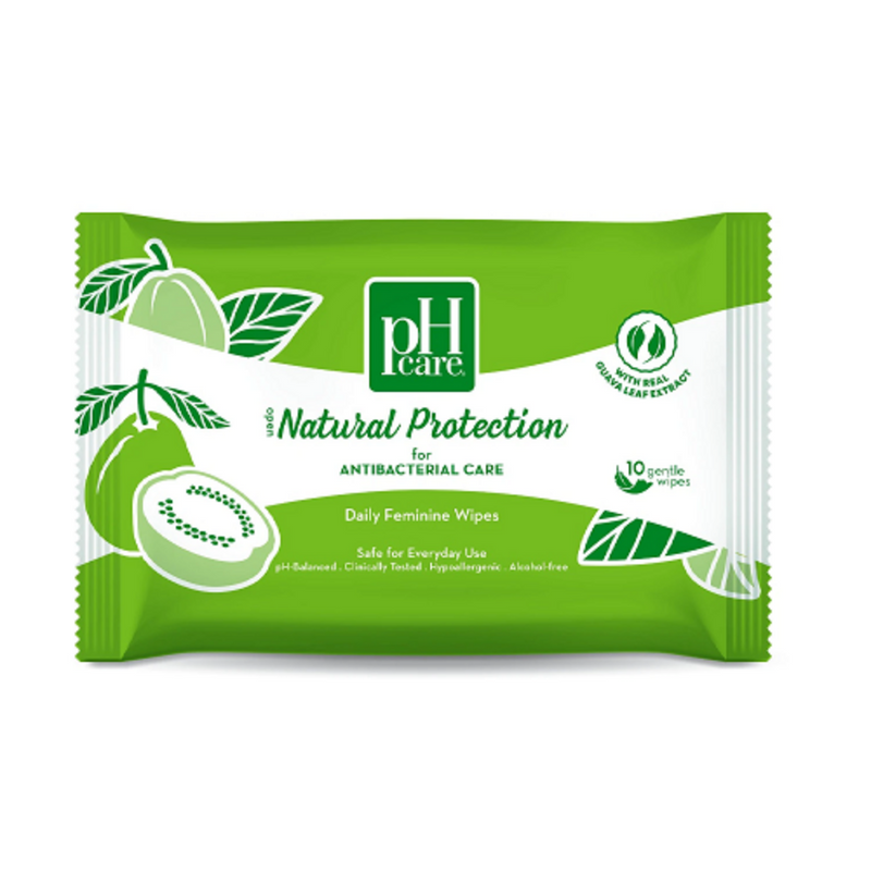 PH Care Feminine Wipes Natural Protection 10's