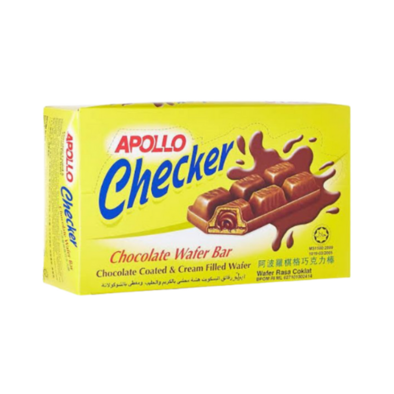 Apollo Checker Chocolate Wafer Bar 25g x 24's