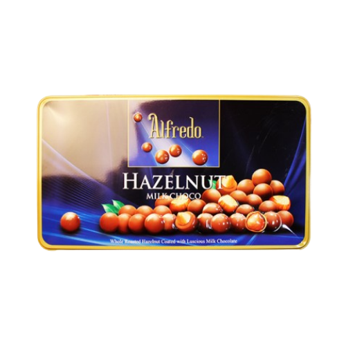 Alfredo Gold Collection Hazelnut Milk Chocolate Tin 160g