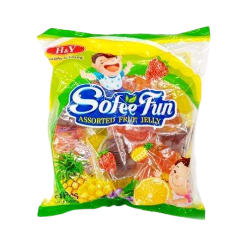 H and Y Sofee Fun Assorted Fruit Jelly 600g