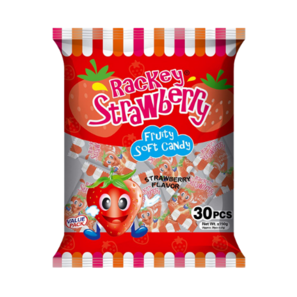 Thien Rackey Rackey Fruiti Soft Candy Strawberry 30's