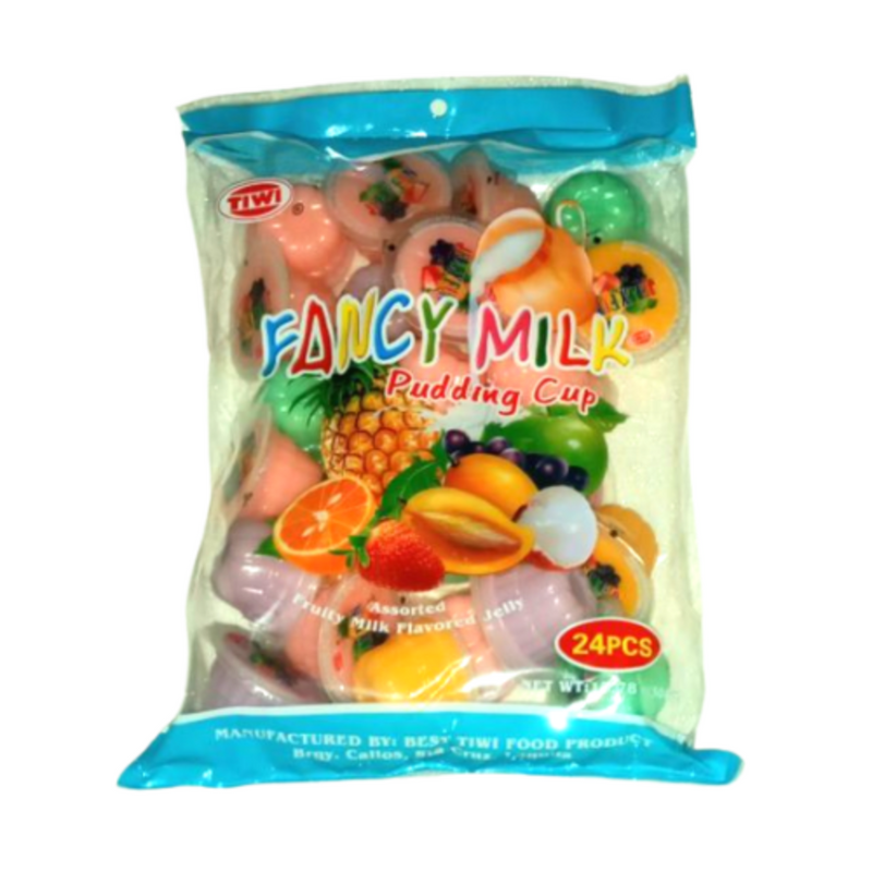 Tiwi Fancy Milk Pudding Cup Assorted 24's