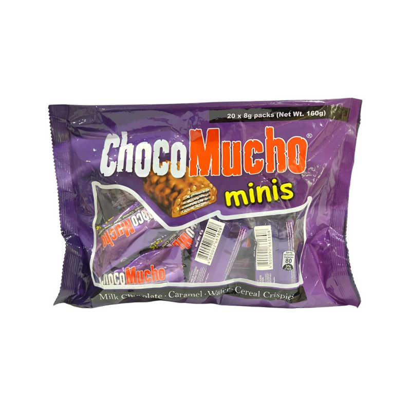 Choco Mucho Minis Wafer Roll Milk Chocolate 8g x 20's