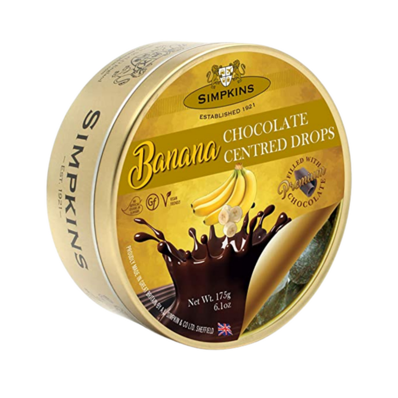 Simpkins Travel Sweets Banana Chocolate Centres 175g