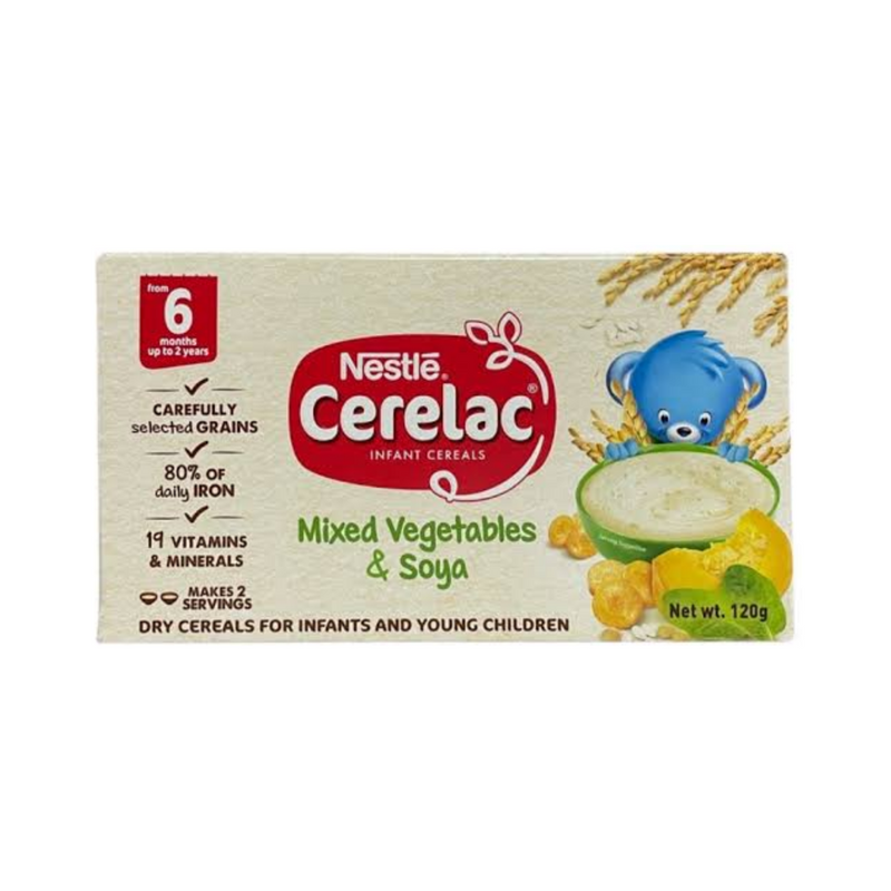 Nestle Cerelac Baby Food Mix Vegetable And Soya 120g