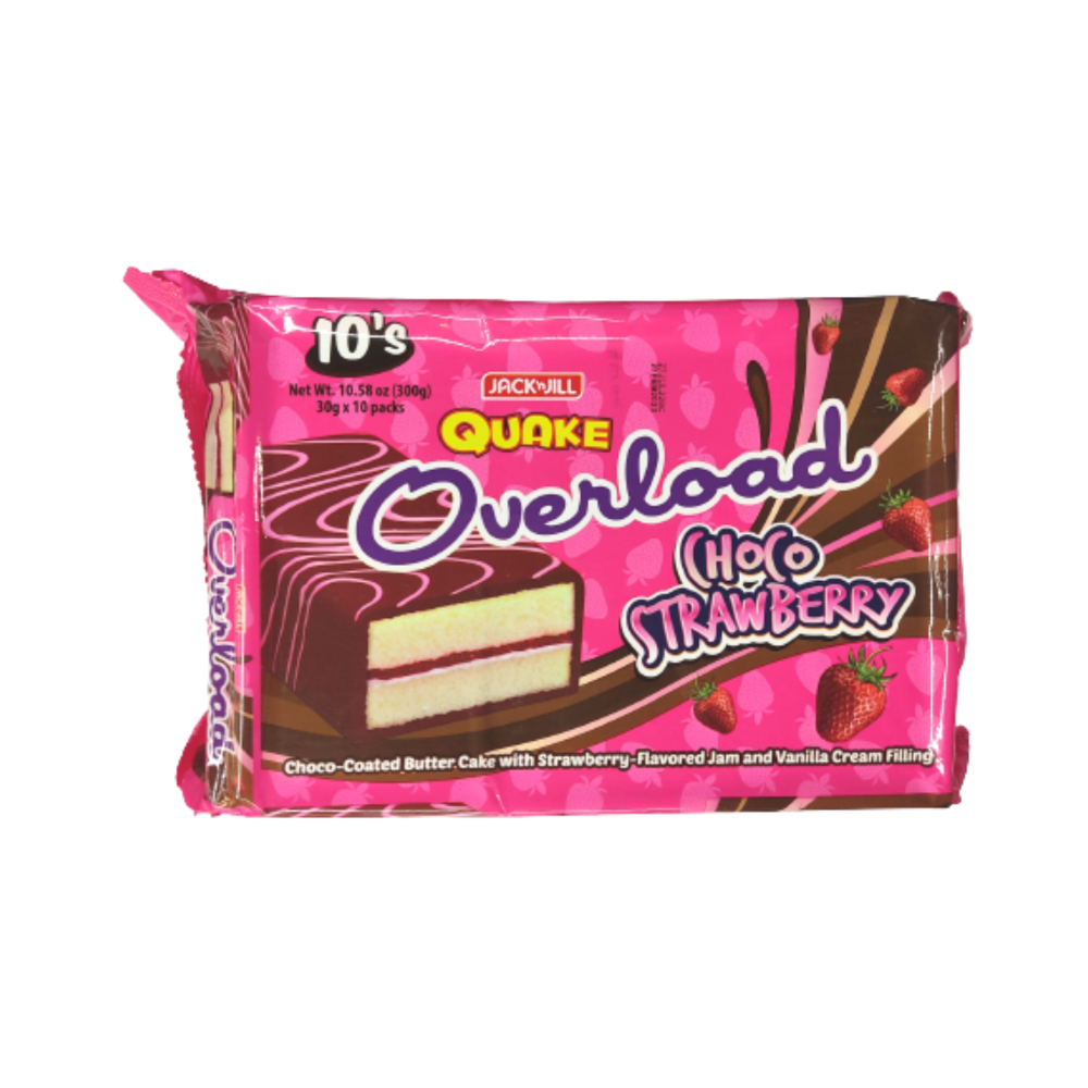 Quake Choco Jack 'n Jill Quake Overload Choco Strawberry 30g x 10's