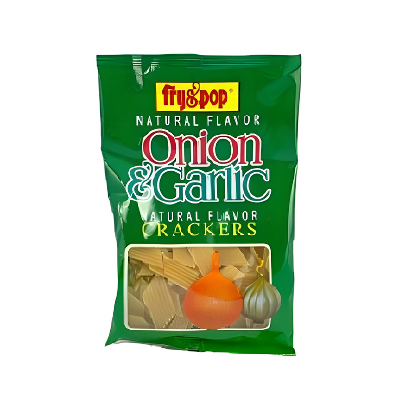Fry And Pop Crackers Onion And Garlic 80g