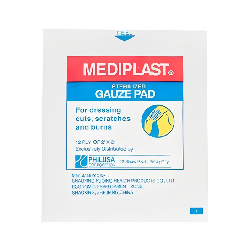Mediplast Sterilized Gauze Pad 2 x 2in