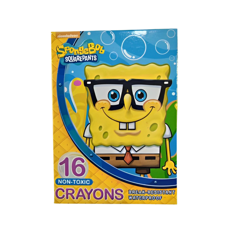 Non-Toxic Crayons 16 Colors Spongebob