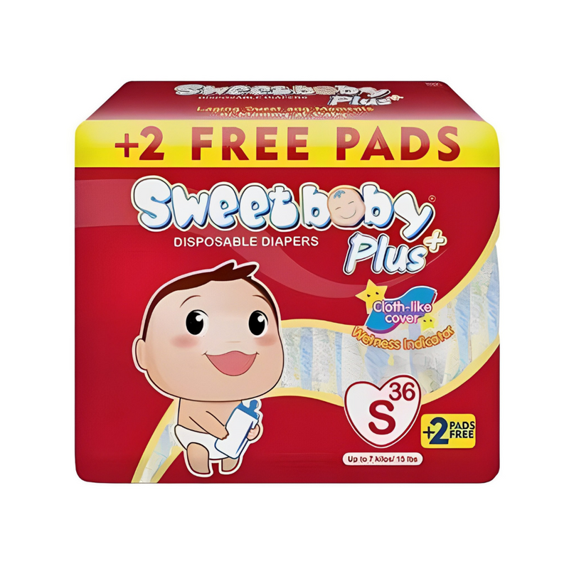 Sweet Baby Plus Disposable Diapers Big Pack Small 36's