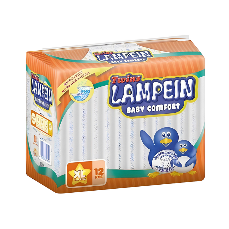 Twins Lampein Baby Diaper Budget Pack XL 12's