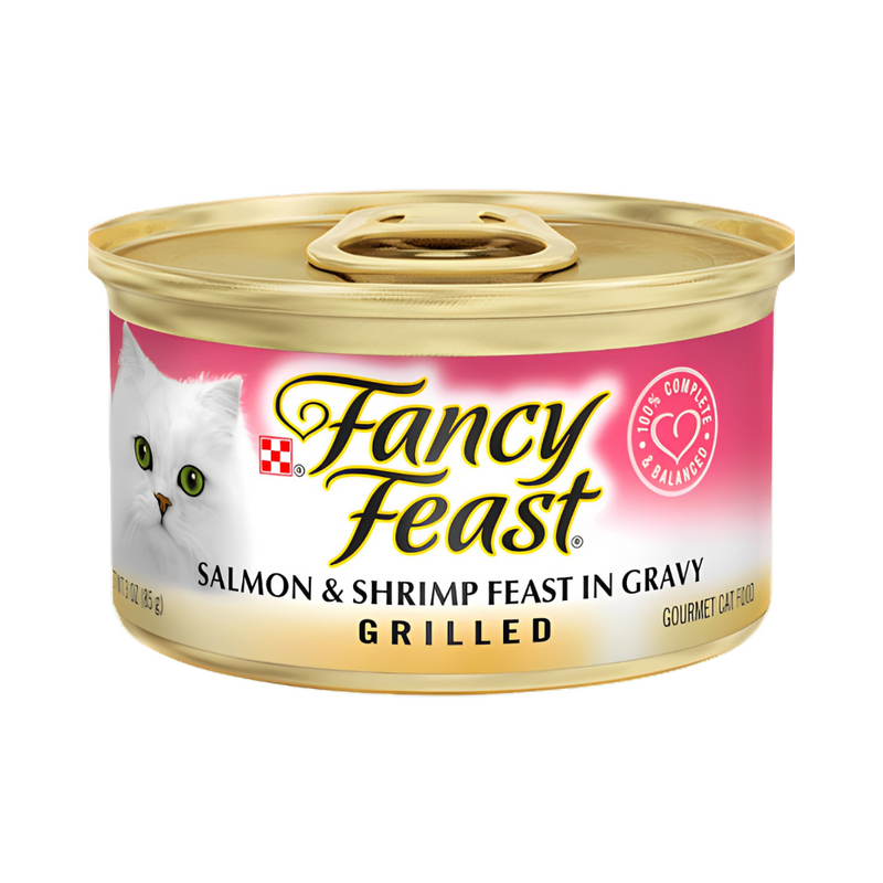 Fancy Feast Cat Food Grilled Salmon And Shrimp In Gravy 85g (3oz)