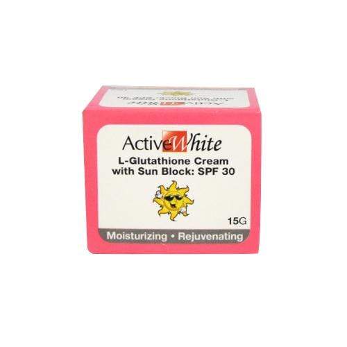 Active White Health and Beauty Active White L-Glutathione Cream with Sunblock Protection SPF 30