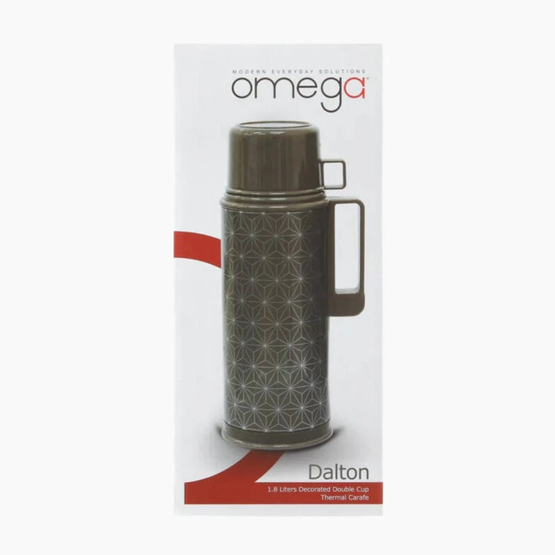 Omega Dalton Decorated Double Cup Thermal Carafe in Gift Box