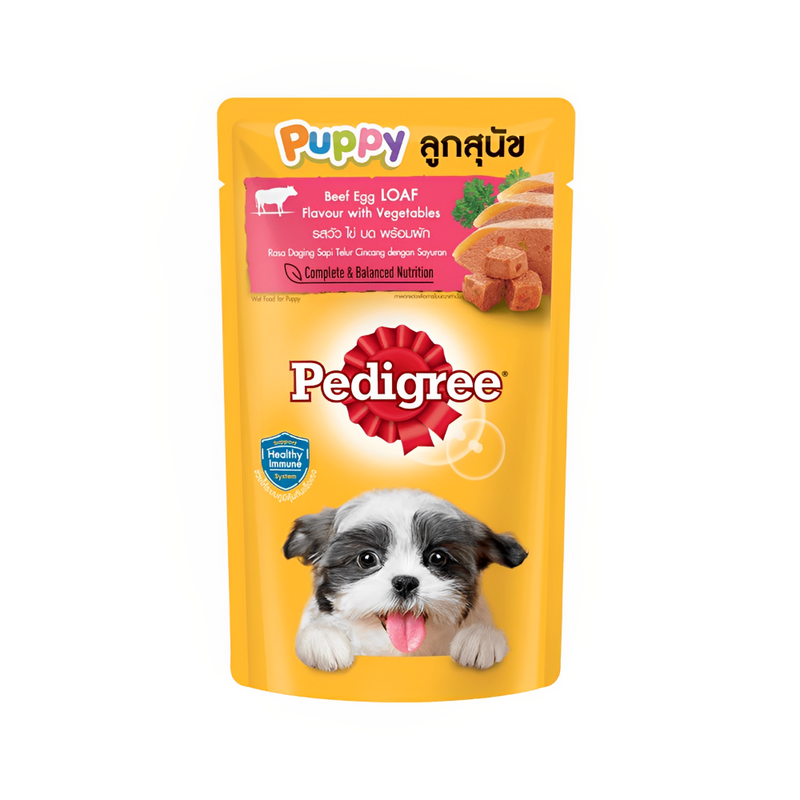 Pedigree Puppy Beef Egg Loaf Pouch 130g