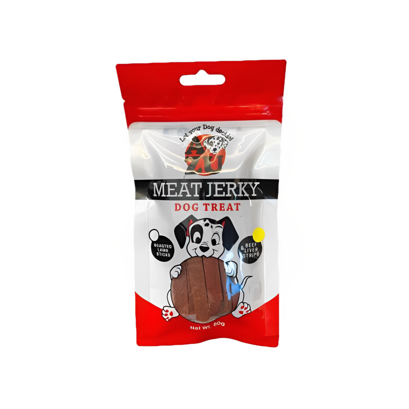 Azu Meat Jerky Dog Treat Beef And Liver Strips 80g