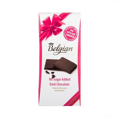 Belgian Chocolates No Sugar Added Dark Chocolate 100g