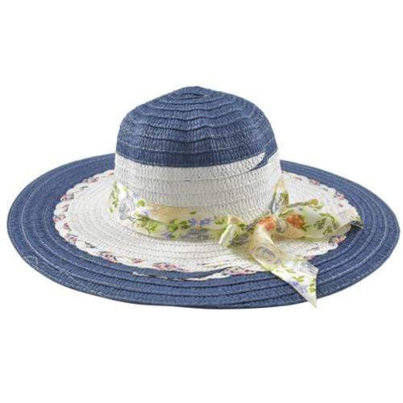 Essentials Ladies Accessories Blue Essentials Ladies Summer Hat