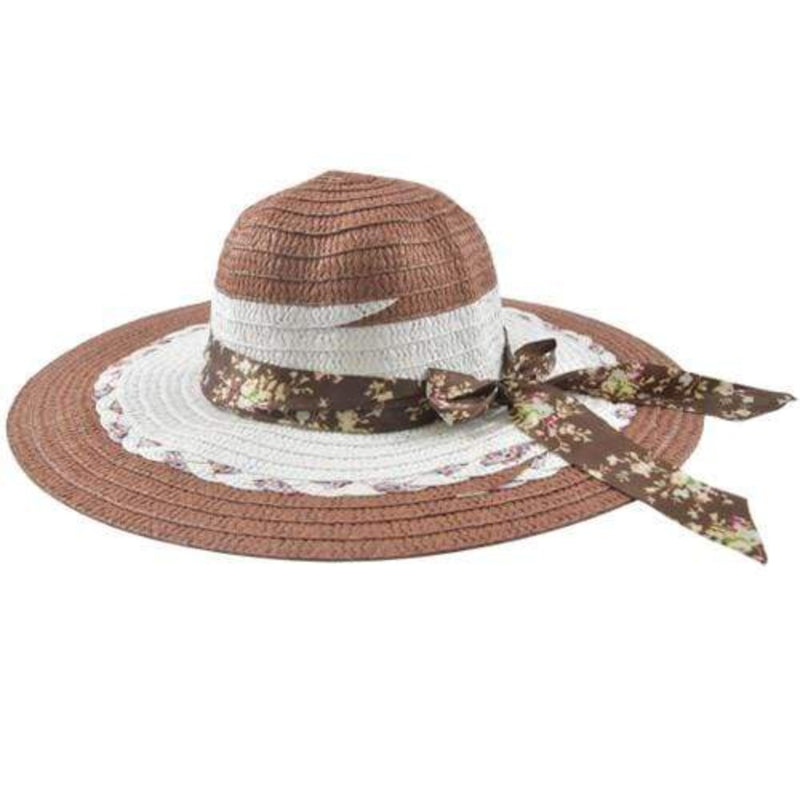 Essentials Ladies Accessories Brown Essentials Ladies Summer Hat