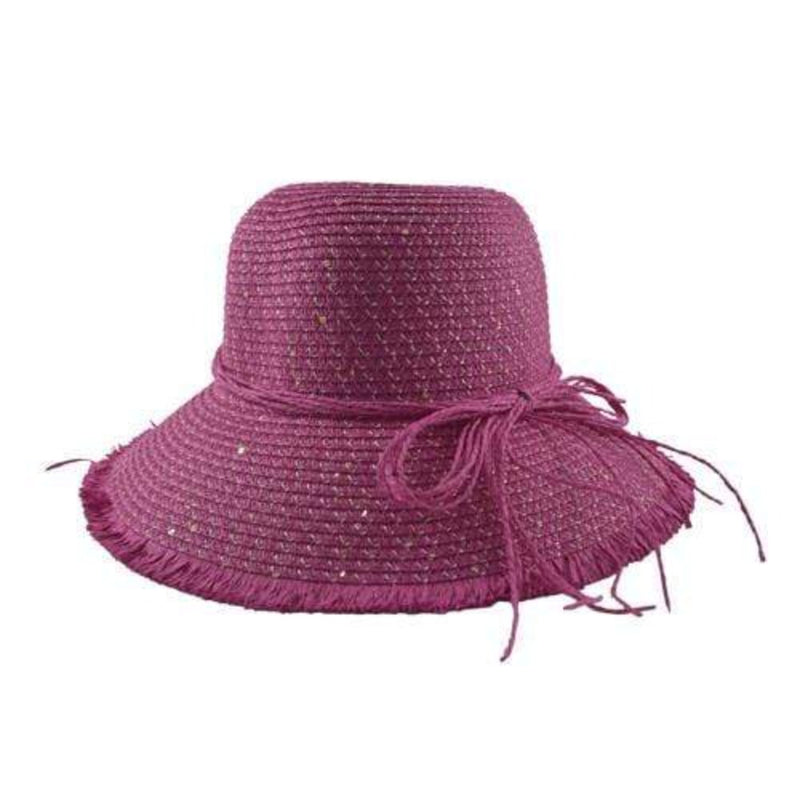 Essentials Ladies Accessories Fuschia Essentials Ladies Summer Hat